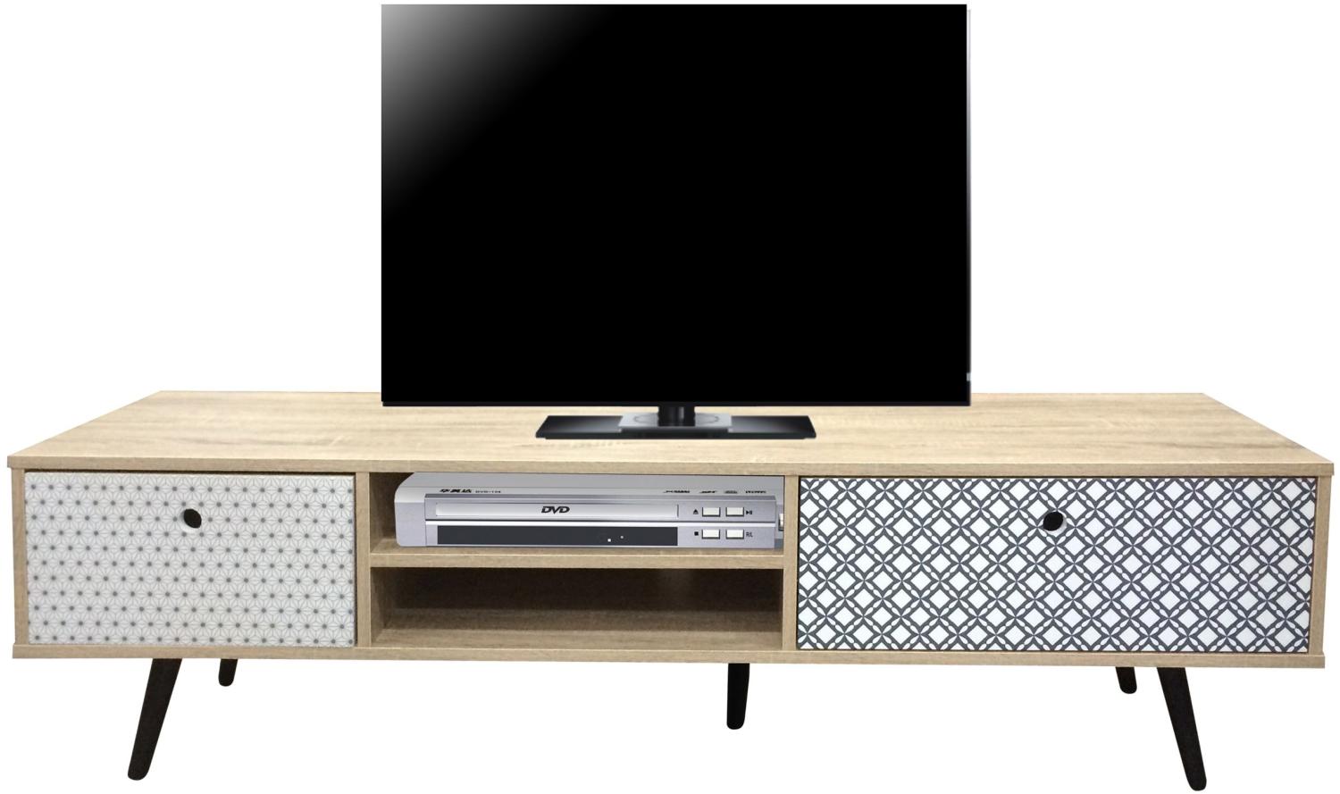 Lowboard Mailbox MDF Kommode Sideboard TV Fernseher Hifi Wohnzimmer Schrank Bild 1