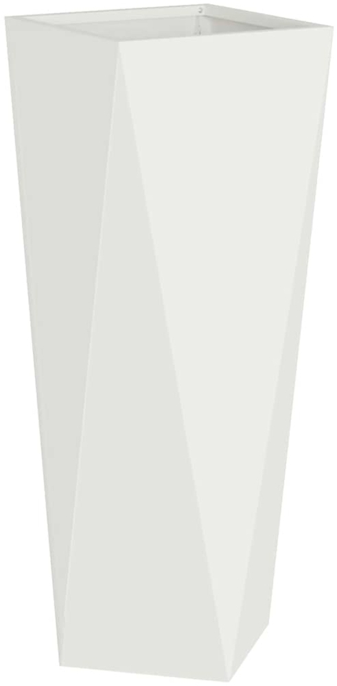vidaXL Pflanzkübel Weiß 30 x 30 x 75 cm Stahl 883768 Bild 1