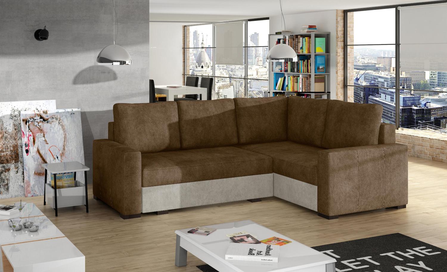 Wohnideebilder Corona Braun Ecksofas & Eckcouches Cor_03 Bild 1