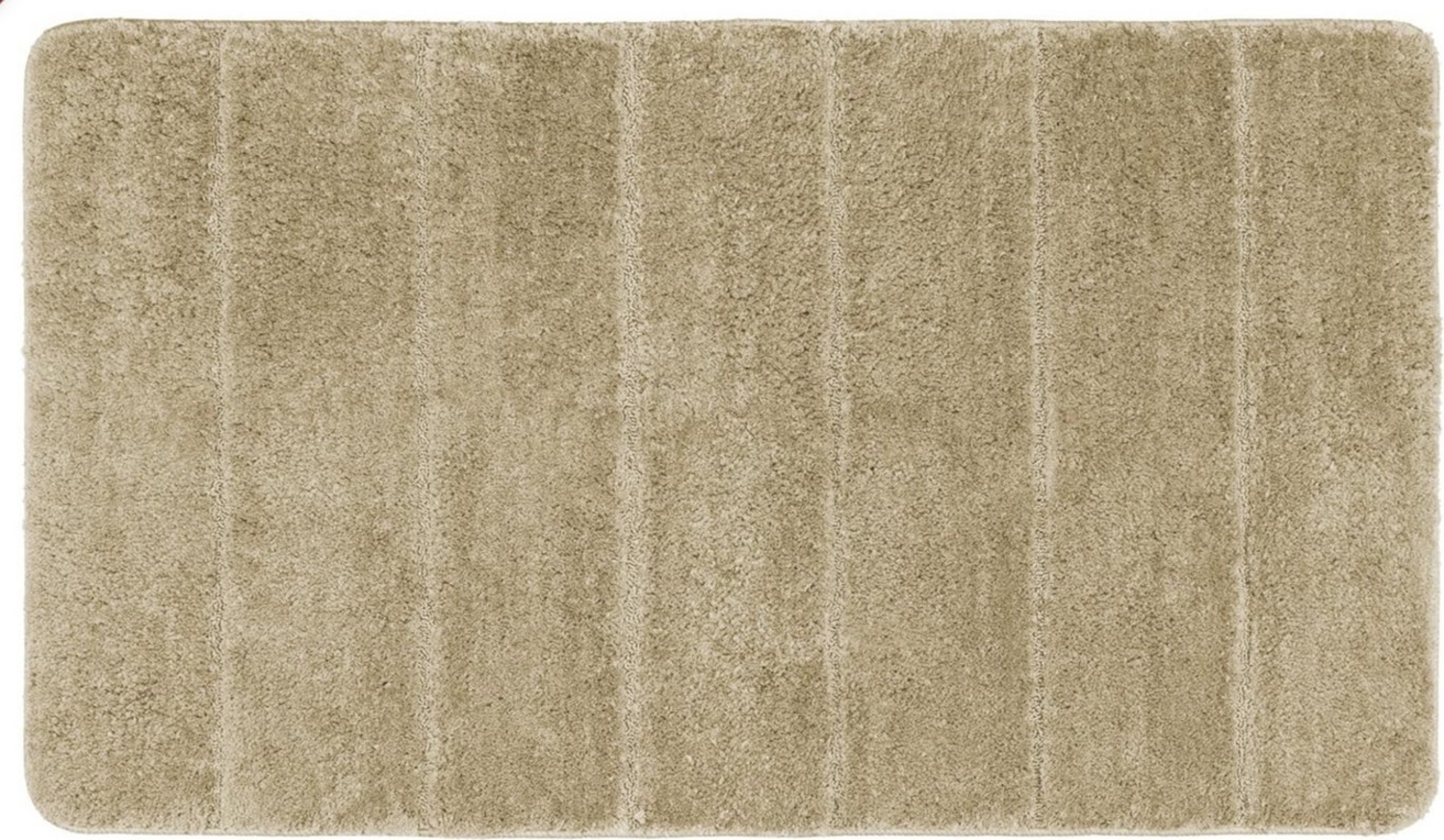 WENKO Badematte Badematte 120x70 cm - Hochwertiger Badvorleger, rutschhemmend, schnell trocknend, fußbodenheizungsgeeignet, Polyester, Rechteckig, Rutschfest, pflegeleicht, weicher Komfort, zeitloses Design Bild 1
