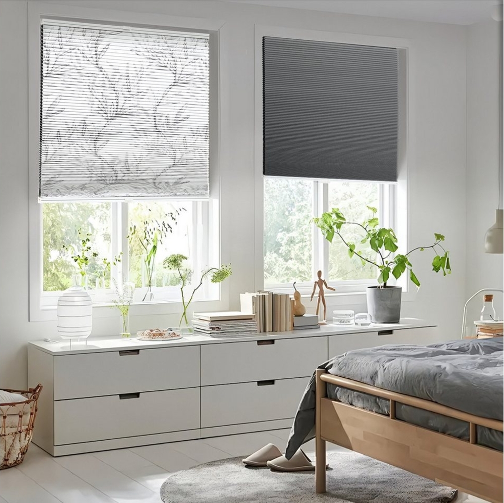Sekey Wabenplissee Wabenplissee ohne Bohren Plissee 100% verdunkelnd Verdunkelung Rollo, verdunkelnd, Klemmfix, Doppelseitige Schiene, Zweiseitig wählbar Bild 1