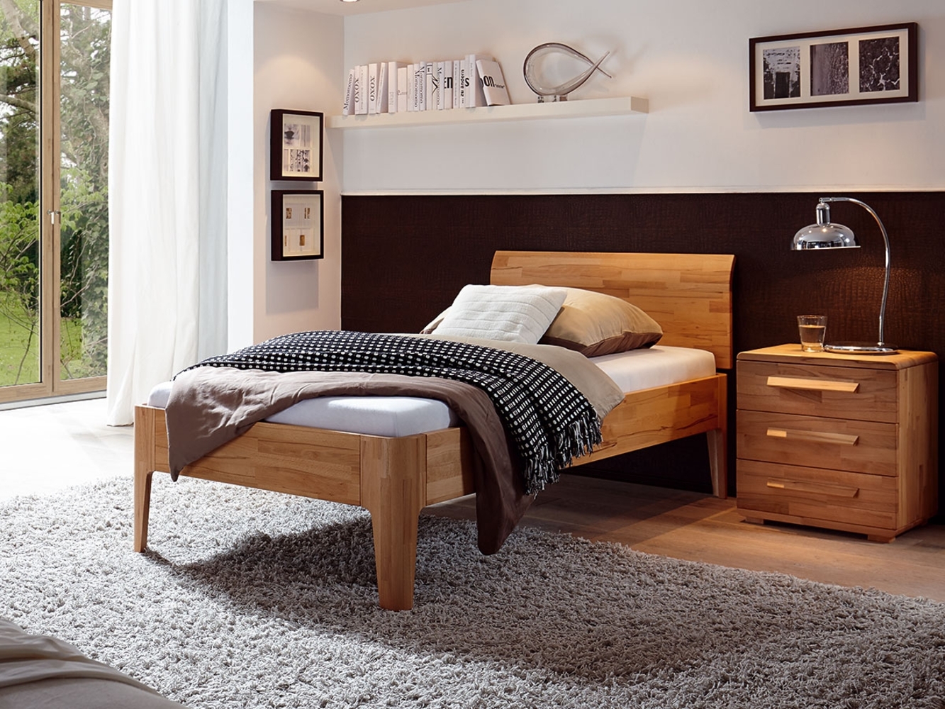 Xpress Hasena Xyvola Komfortbett Kernbuche natur geölt (80) 100 cm 210 cm 25 cm Bild 1