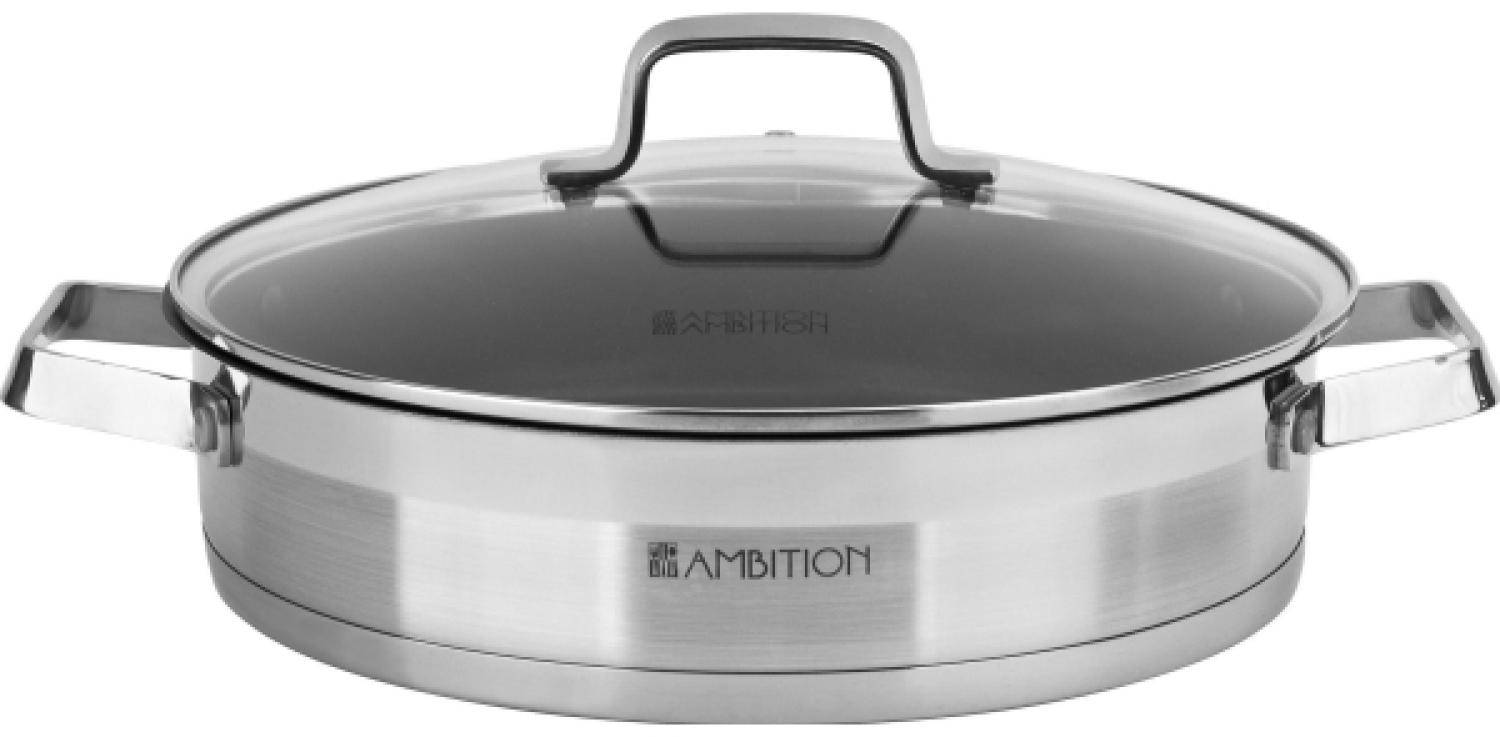 Ambition Kitchen Pro Bratpfanne mit Deckel und Ilag Ultimate Beschichtung 28 cm Bild 1