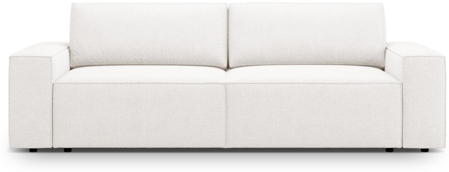 Micadoni Schlafsofa Jodie 3-Sitzer Boucle Weiß Bild 1