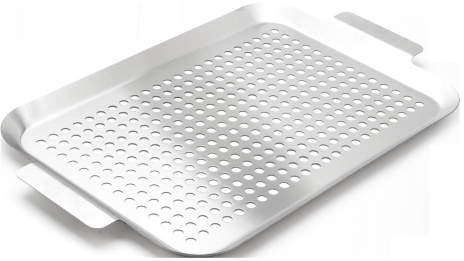 Primaster Grillschale mit Löcher Edelstahl 43 x 26 cm Bild 1