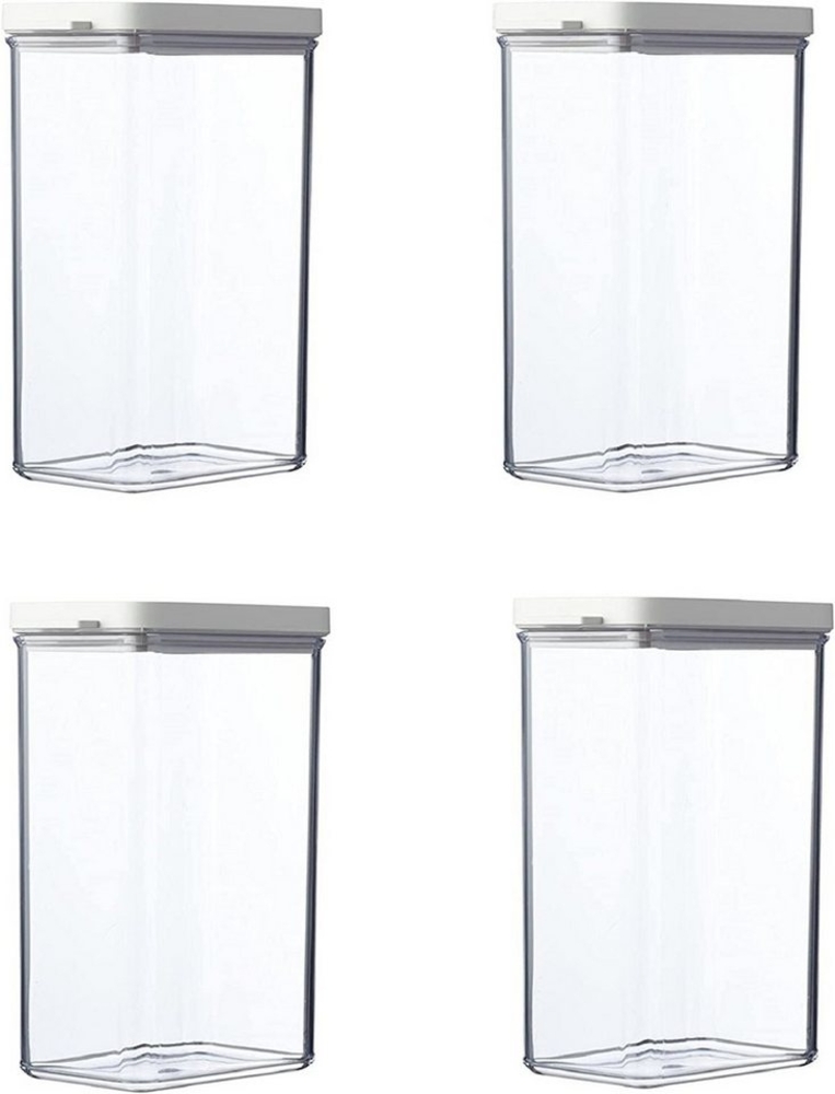 Mepal | Omnia Vorratsdosen-Set | rechteckig 2000 ml | Nordic White | ideale Aufbewahrungslösung | langlebiges Design Bild 1