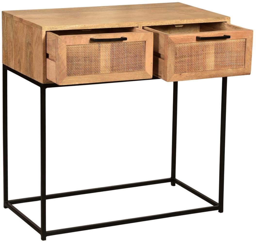 Konsolentisch Cane 80 x 35 x 77 cm Mango Bild 1