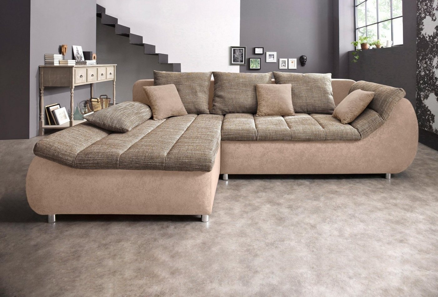 INOSIGN Ecksofa Imola L-Form, wahlweise mit Bettfunktion Bild 1