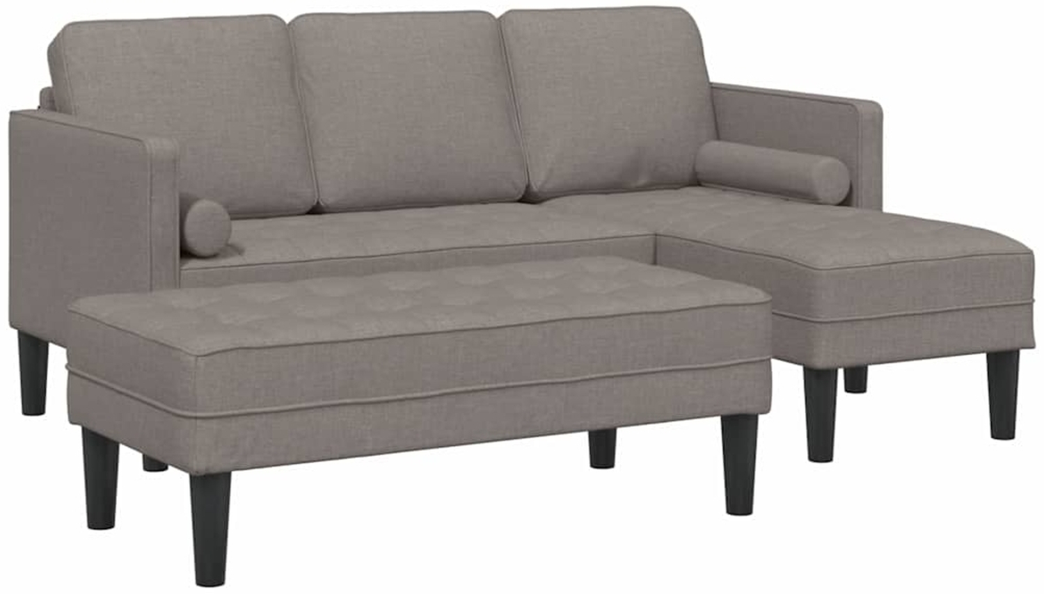 vidaXL Sofa Set 2 pcs Taupe 173 x 131 x 67 cm Stoff 3329257 Bild 1