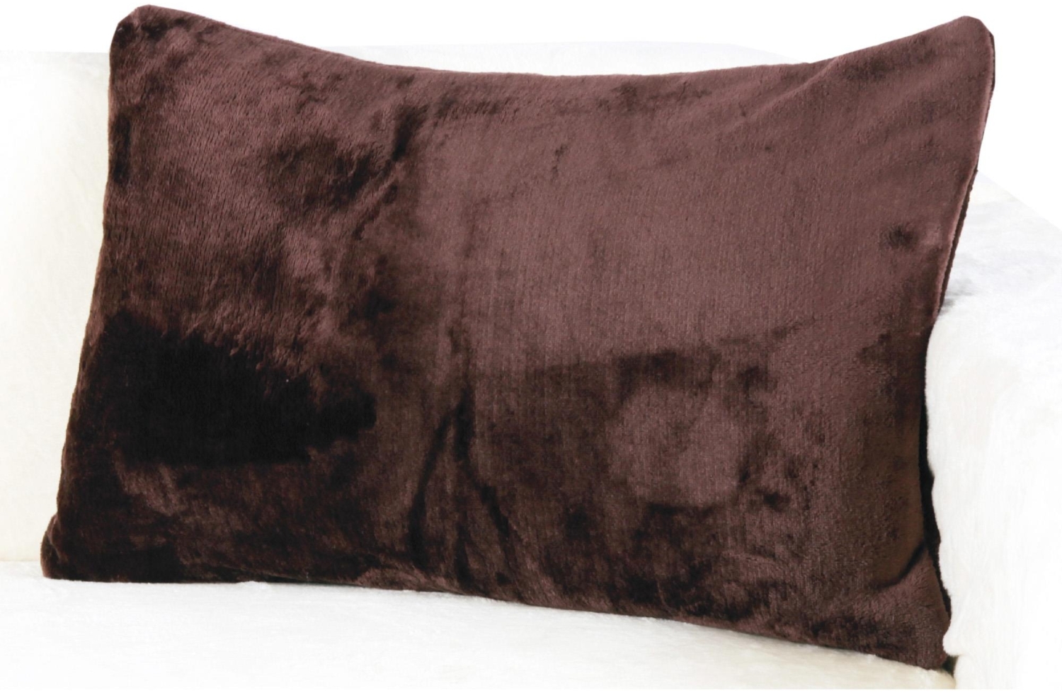 Kissenhülle Kuschel "Celina", in der Größe "40 x 60cm" - Braun - Kissenbezug mit Reißverschluss Bild 1