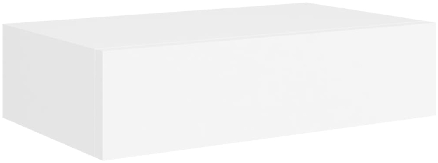 vidaXL Wandregale mit Schubladen 2 Stk. Weiß 40x23,5x10 cm MDF 330242 Bild 1