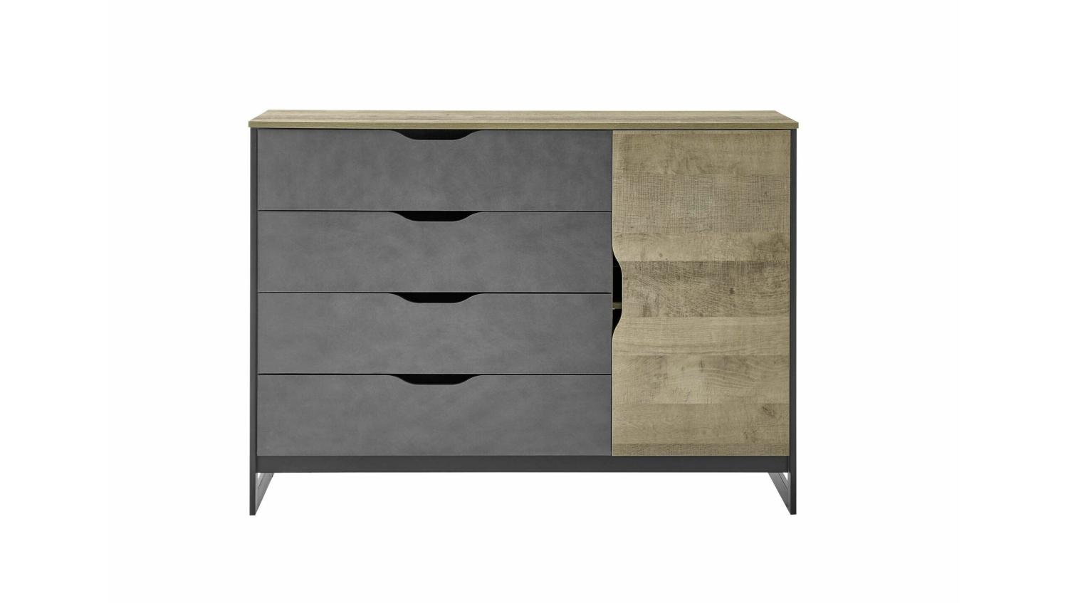 Stylefy Matheo Sideboard Eiche Montana Dekor Grau Bild 1