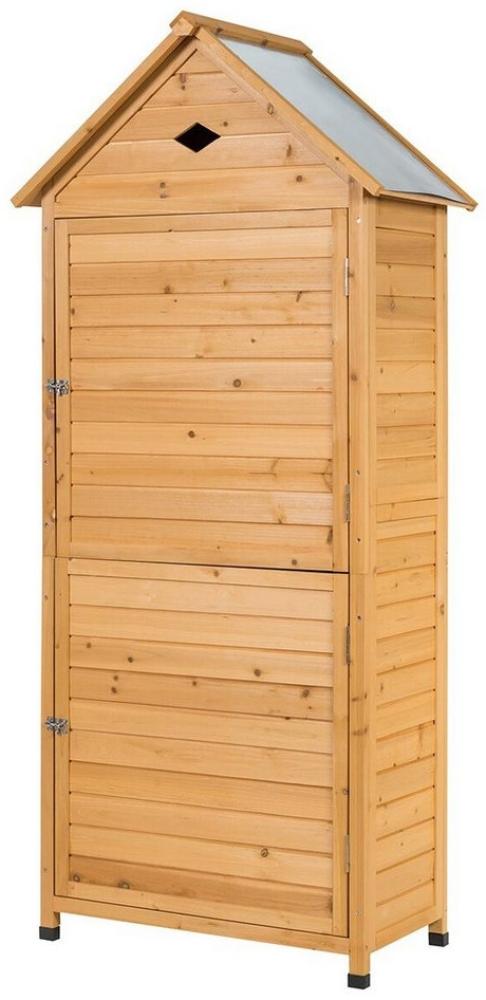 KOMFOTTEU Garten-Geräteschrank Gartenhaus, aus Holz, 70 x 35 x 176cm Bild 1