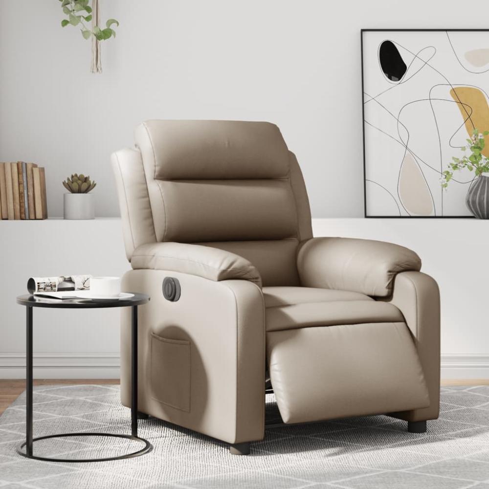 vidaXL Relaxsessel Elektrisch Cappuccino-Braun Kunstleder 3205034 Bild 1