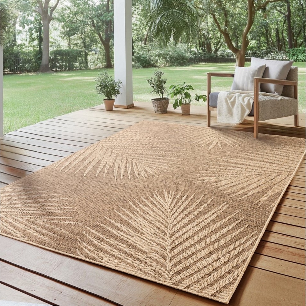 SIMPEX24 Outdoorteppich Boho Design, Läufer, Höhe: 5 mm, Outdoor Teppich Wetterfest Modern Wohnzimmer Küchen Terrasse Balkon Bild 1