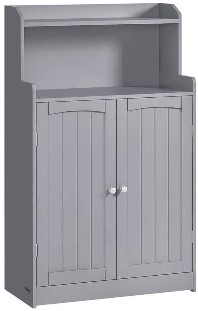 Vasagle Badezimmerschrank, Badschrank mit 2 Türen, 2 verstellbare Eingeböden, 30 x 60 x 100 cm, Schrank für Esszimmer, Küche, Wohnzimmer, taubengrau BBC770G02 Bild 1