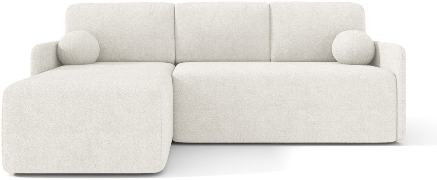 Selsey 'Bloom' Ecksofa mit Schlaffunktion, Bouclé-Bezug in Creme, 92 x 212 x 142 cm Bild 1