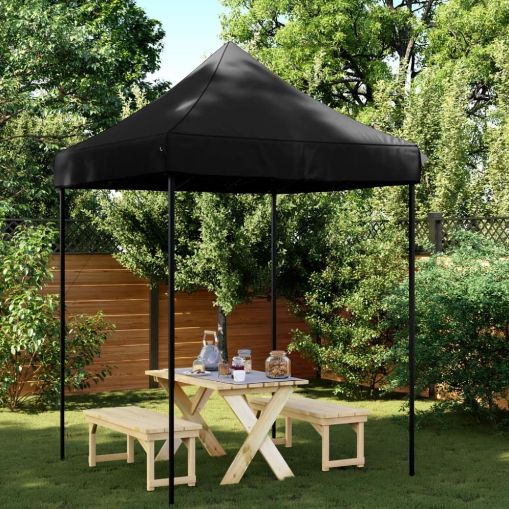 vidaXL Partyzelt Faltbar Pop-Up Schwarz 200x200x306 cm 4004990 Bild 1