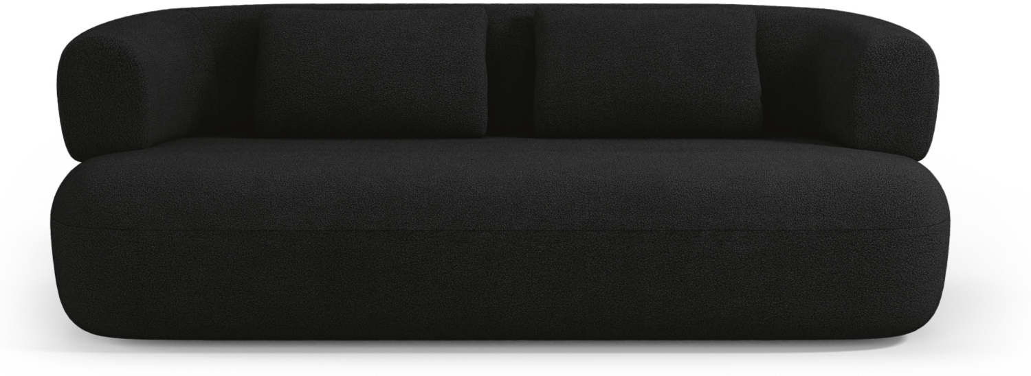 Micadoni Sofa Jenny 3-Sitzer Boucle Schwarz Bild 1