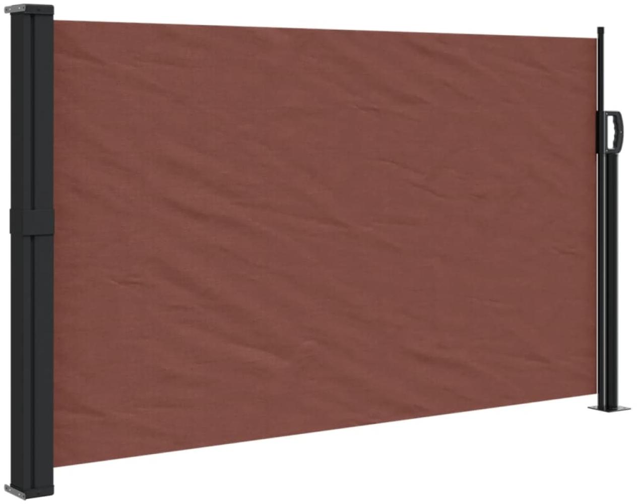 vidaXL Seitenmarkise Ausziehbar Braun 120x500 cm 4004404 Bild 1