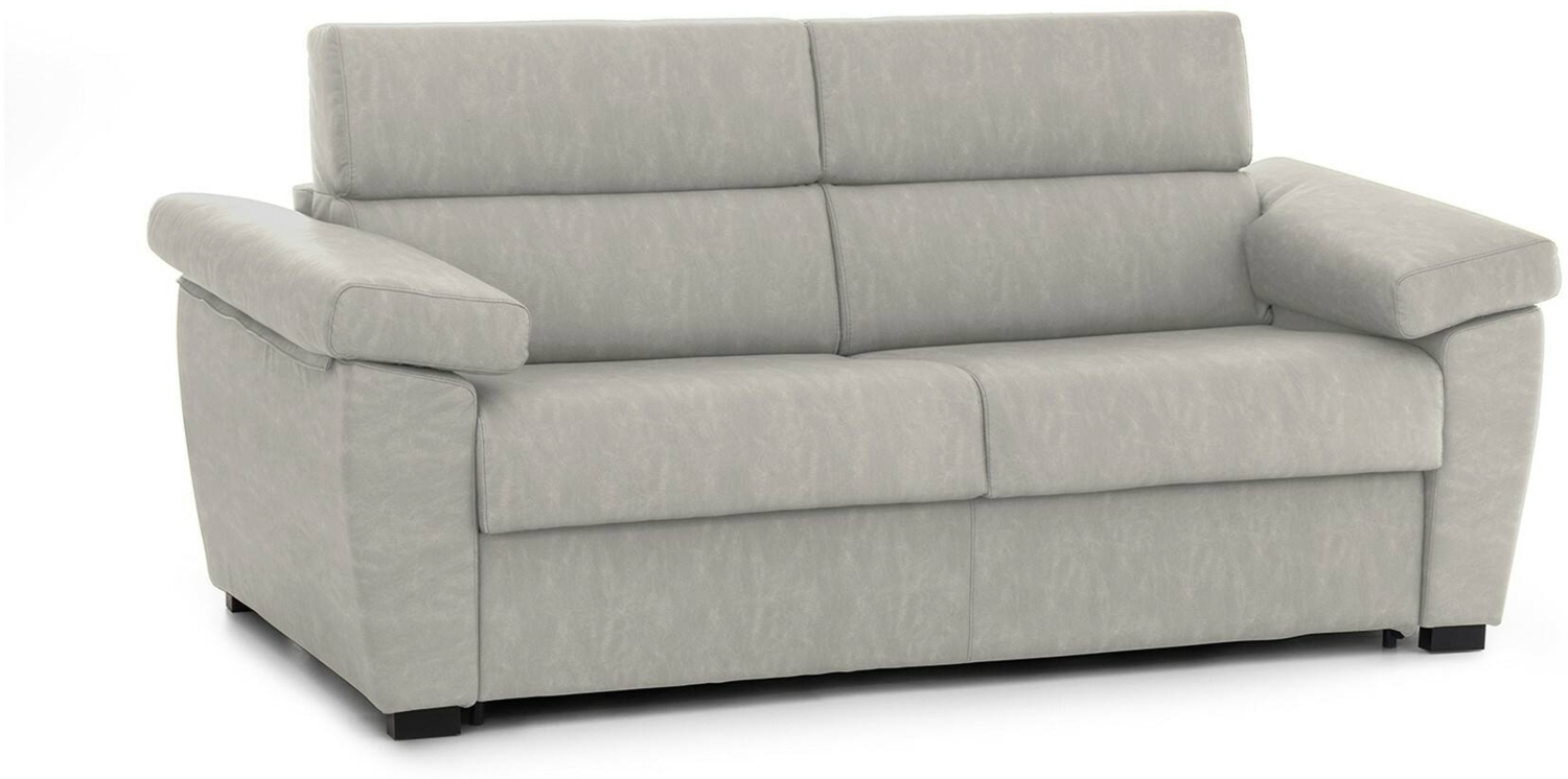 Dmora 2-Sitzer festes Sofa Gorreto, Lineares Sofa für Wohnzimmer, gepolstert, abnehmbarer Bezug, 100 % Made in Italy-Qualität, 205x95 h100 cm, Beige Bild 1