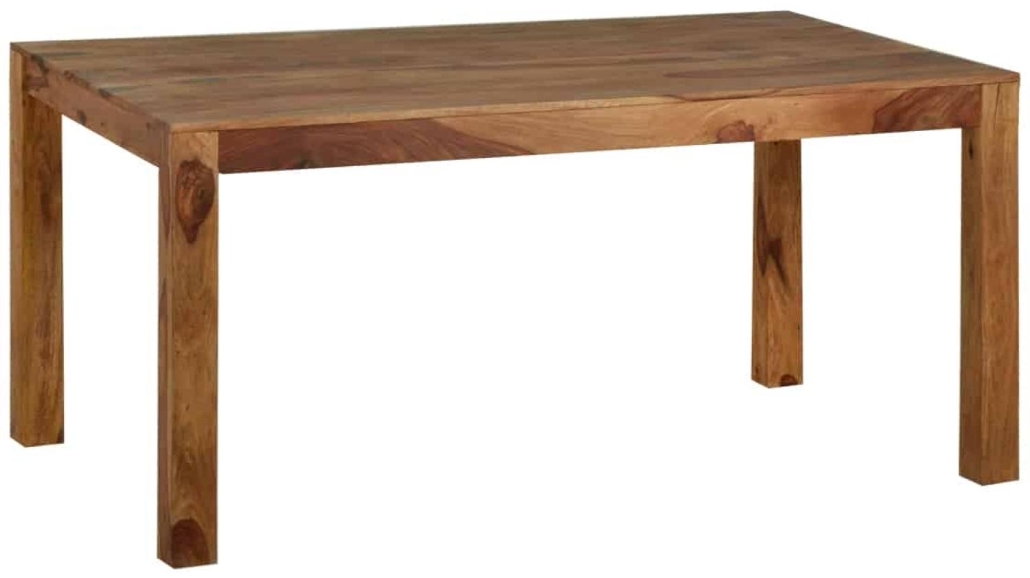 MiaMöbel Esstisch Lendra 140x90cm Massivholz Teak Modern Indien Indisch Bild 1