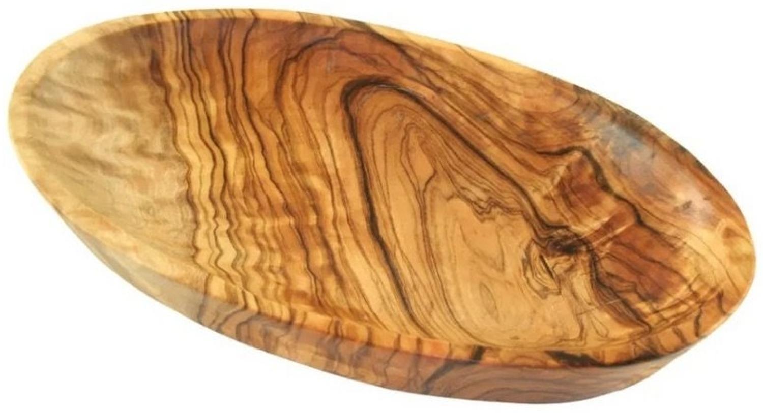 Olivenholz-erleben Snackschale Schälchen OVAL groß (L19 cm) aus Olivenholz, (1-tlg) Bild 1