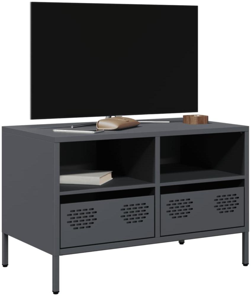 vidaXL TV-Schrank Anthrazit 68x39x43,5 cm Kaltgewalzter Stahl 851318 Bild 1