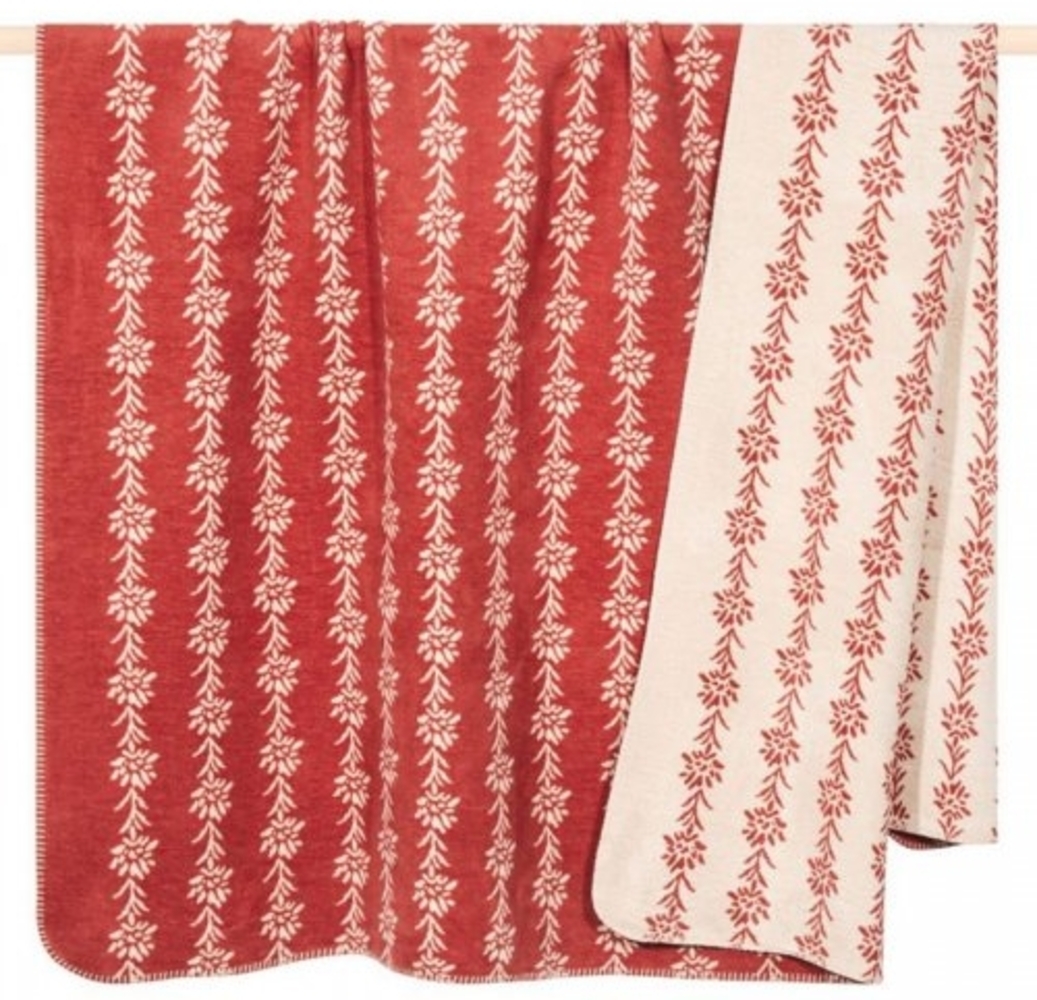 pad Wohndecke, Mischgewebe, 200x150 cm, Edel Edelweiss Rust Bild 1