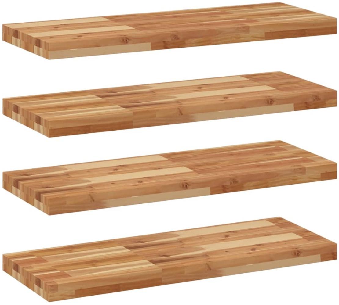 vidaXL Schweberegale 4 Stk. 100x30x4 cm Massivholz Akazie Ölbehandelt 3279618 Bild 1