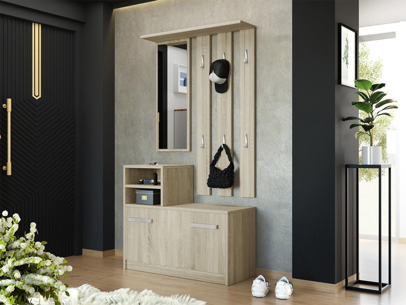 Mirjan24 Garderobe-Set Biel, sonoma eiche Bild 1