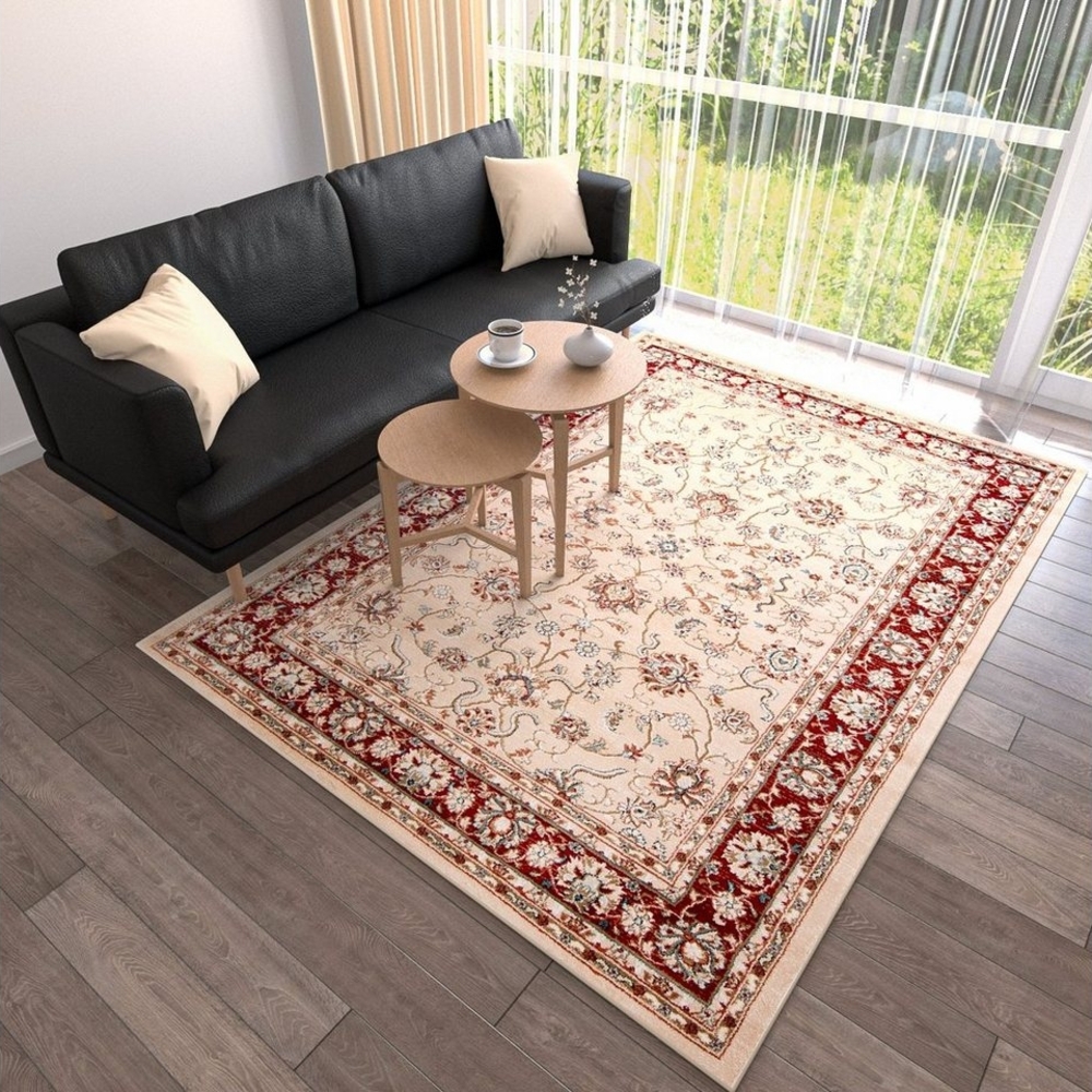 Mazovia Orientteppich Oriente Teppich - Traditioneller Teppich Orient Rot Beige, 60 x 100 cm, Geeignet für Fußbodenheizung, Pflegeleicht, Wohnzimmerteppich Bild 1