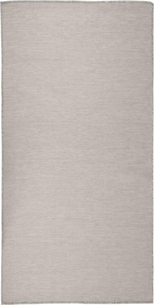 vidaXL Outdoor-Teppich Flachgewebe 100x200 cm Taupe 340780 Bild 1