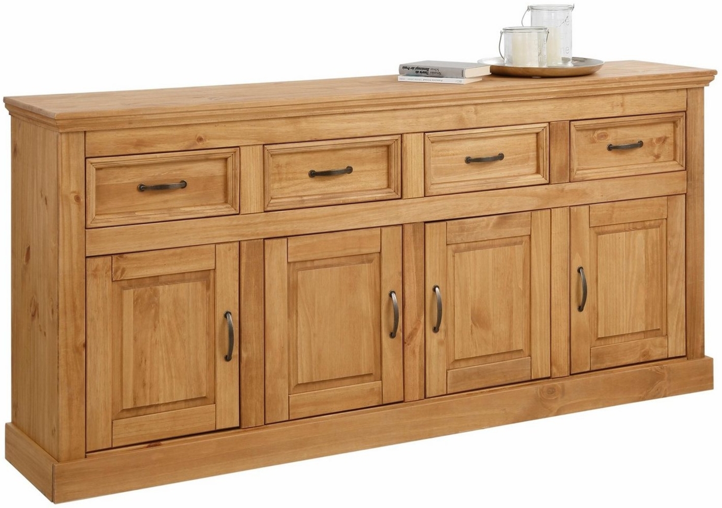 Home affaire Sideboard Selma, Kommode mit 4 Türen und 4 Schubkästen. Breite 192 cm Bild 1