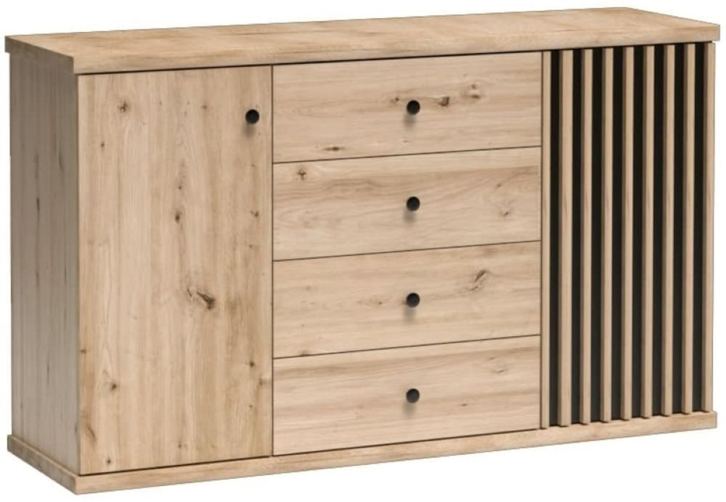 Marmex Möbel Kombikommode CALI 04 Sideboard Schubladenschrank mit Schubladen und Schranktüren Bild 1