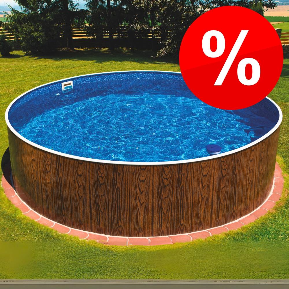 Azuro Deluxe Stahlwandpool Rund Ø 550 x 120 cm Bild 1