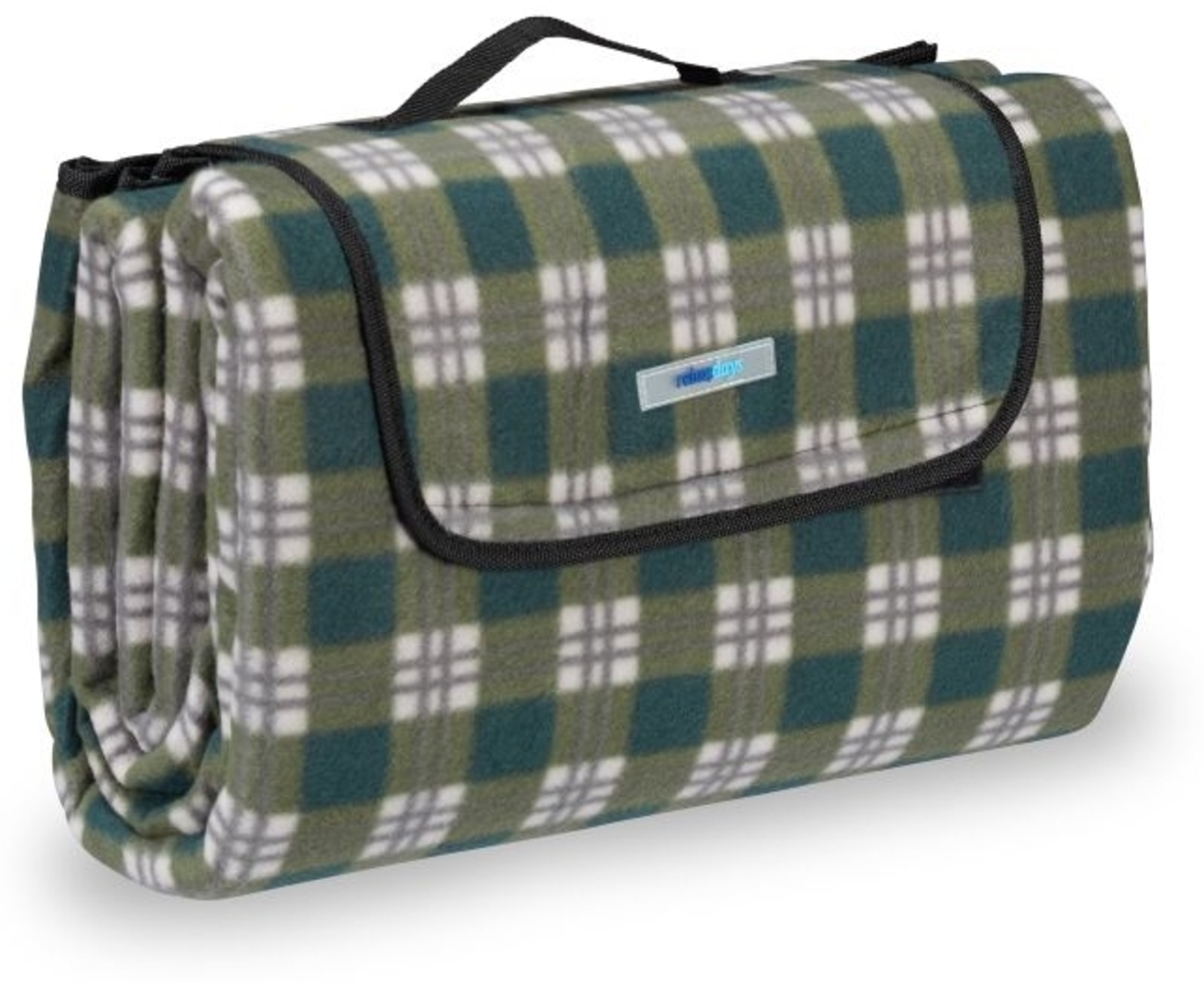 Picknickdecke dunkelgrün kariert 10025976 Bild 1