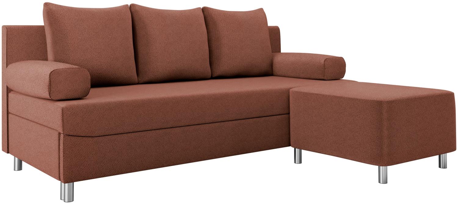 Schlafsofa Dover (Sofa mit Polsterhocker, Farbe: Kronos 29) Bild 1