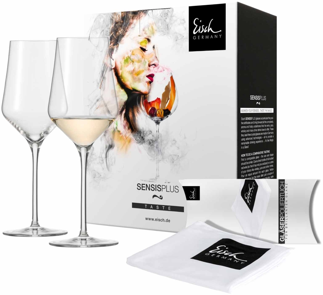 Eisch Sky SensisPlus Weißweinglas 2er Set inkl. Poliertuch Bild 1