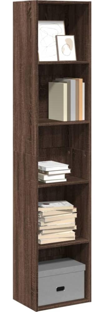 vidaXL Bücherregal Braun Eichen-Optik 40x30x189 cm Holzwerkstoff 857891 Bild 1