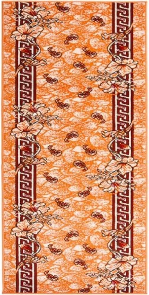 vidaXL Teppichläufer BCF Terrakottarot 100x250 cm Bild 1
