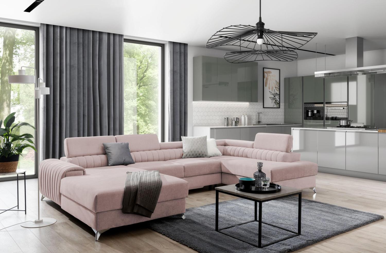 Wohnideebilder Lacante Rosa Ecksofas & Eckcouches CO-LAC-RT-101GO Bild 1