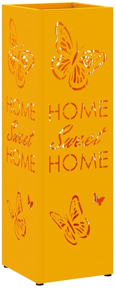 vidaXL Sonnenschirmhalter Senf 15,5 x 15,5 x 49 cm Metall 868503 Bild 1