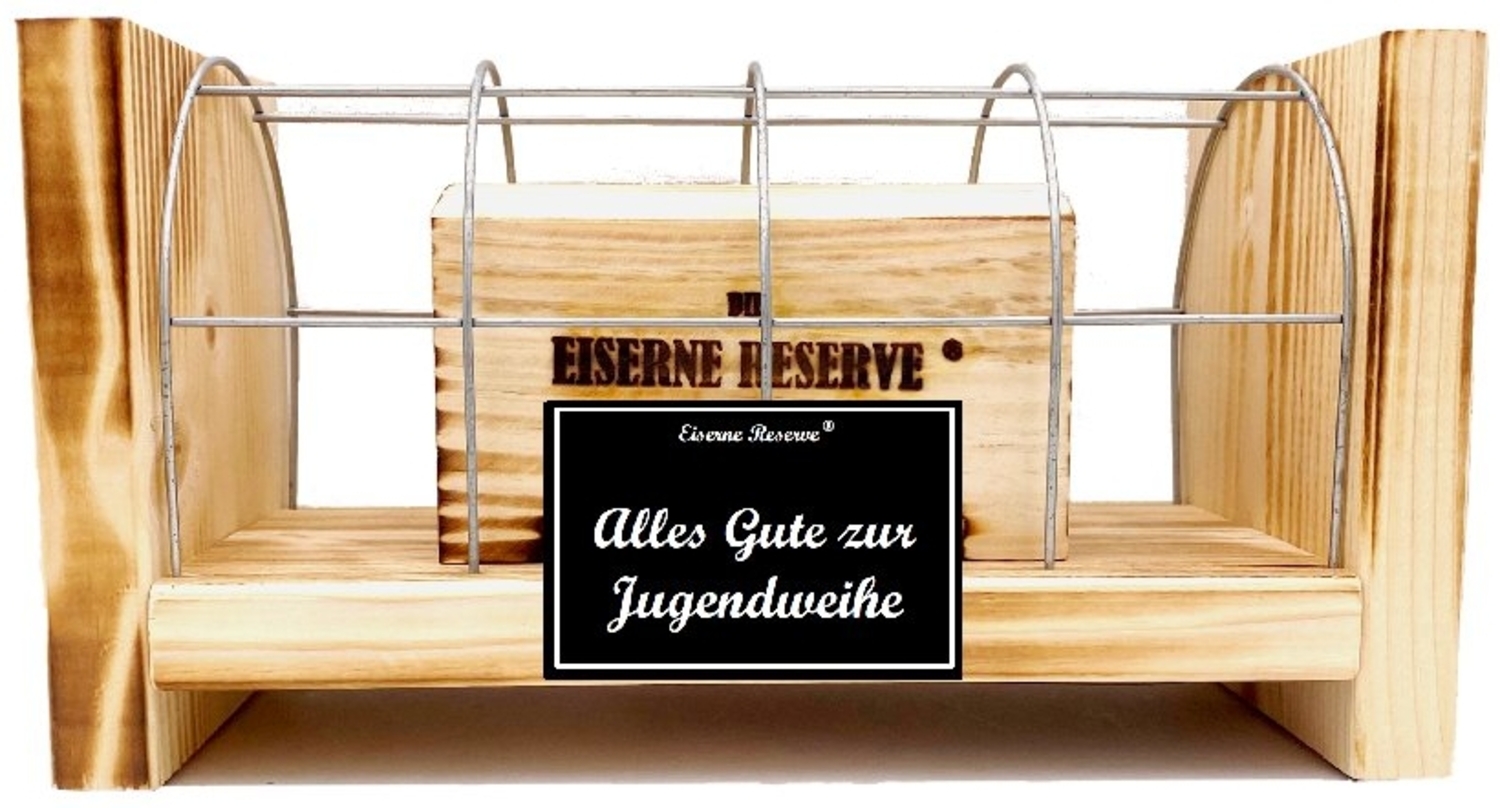 Eiserne Reserve® Geschenkbox Alles Gute zur Jugendweihe -Eiserne Reserve Gitterbox Geldgeschenk zur Bild 1