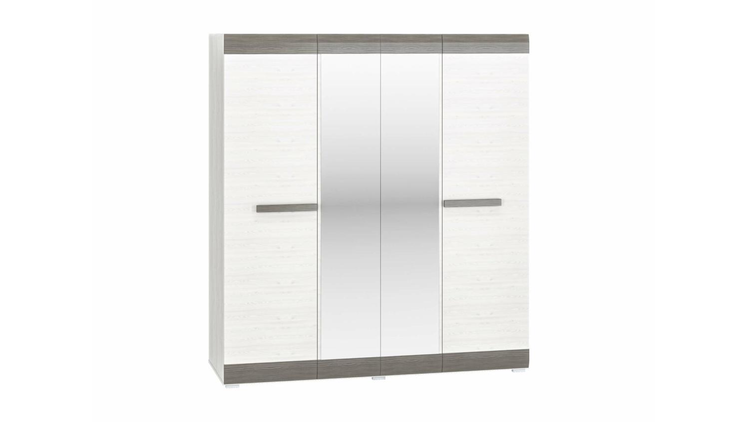 Stylefy Keno Drehtürenschrank II Schneekiefer New Grey Bild 1