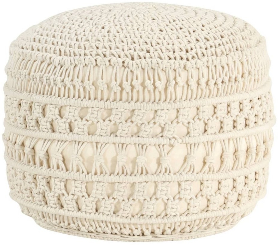 Makramee Sitzpuff Handgefertigt 45x30 cm Baumwolle [324002] Bild 1