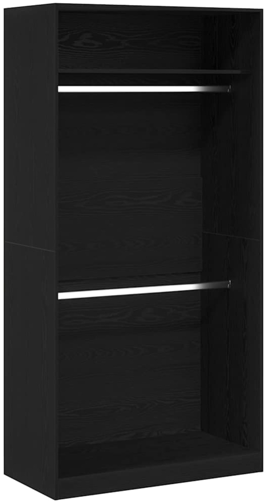 vidaXL Kleiderschrank Schwarz Eichen-Optik 100 x 50 x 200 cm 3345115 Bild 1