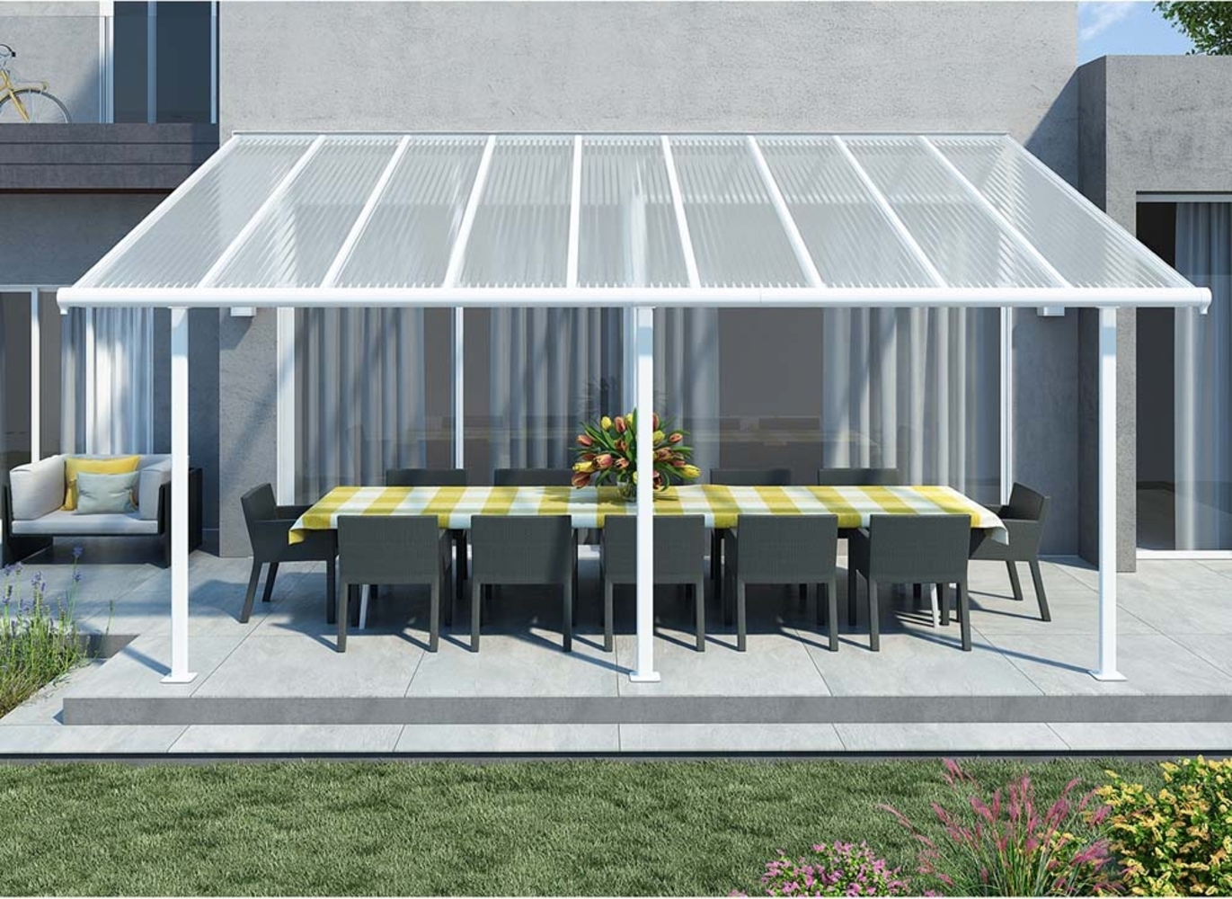 Palram - Canopia Aluminium Terrassenüberdachung Bild 1