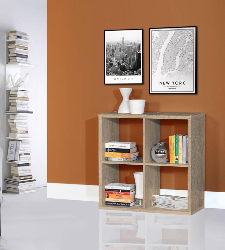 Regal Bücherregal Standregal Wohnzimmer sonoma eiche 73cm Bild 1
