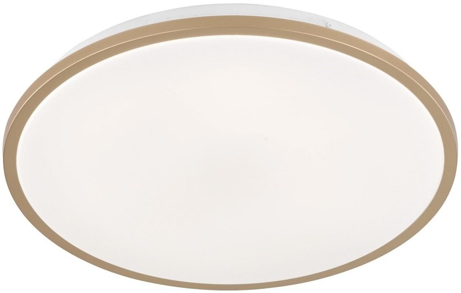 Fischer & Honsel 20887 LED Deckenleuchte Jaso BS goldfarben 39cm 3000K mit Sensor Bild 1